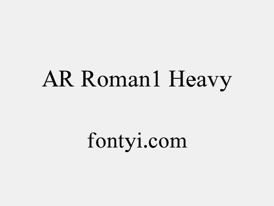AR Roman1 Heavy