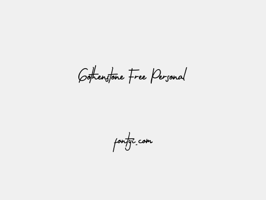 Gothenstone Free Personal