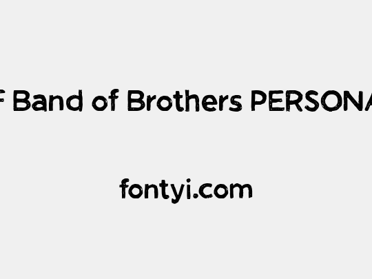 CF Band of Brothers PERSONAL