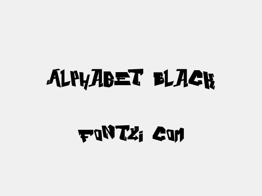 Alphabet Black