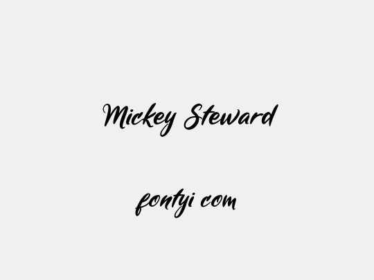  Mickey Steward