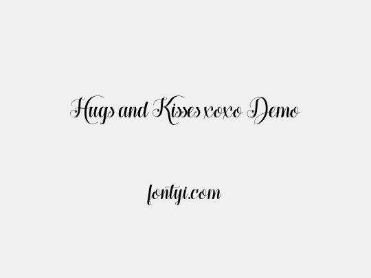 Hugs and Kisses xoxo Demo