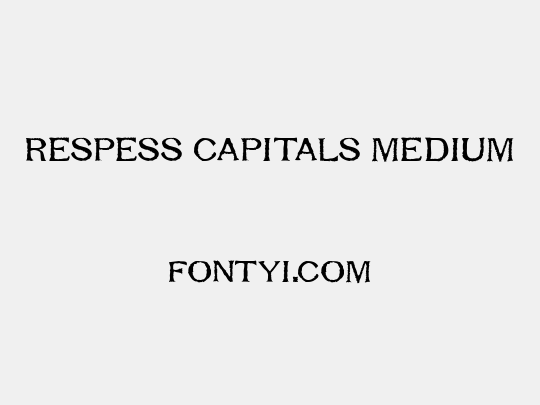 Respess Capitals Medium