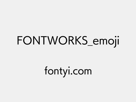 FONTWORKS_emoji