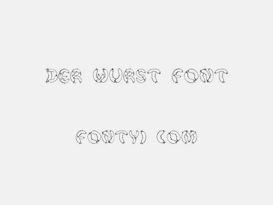Der Wurst Font