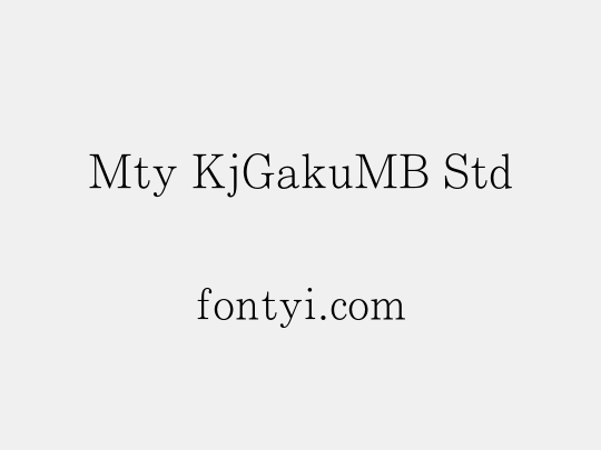 Mty KjGakuMB Std