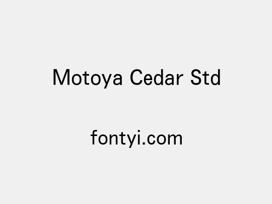 Motoya Cedar Std
