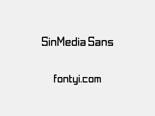 SinMedia Sans