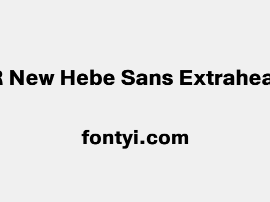 AR New Hebe Sans Extraheavy