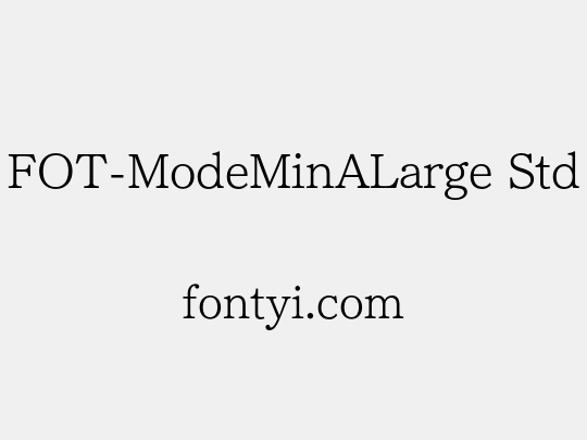 FOT-ModeMinALarge Std