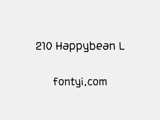 210 Happybean L