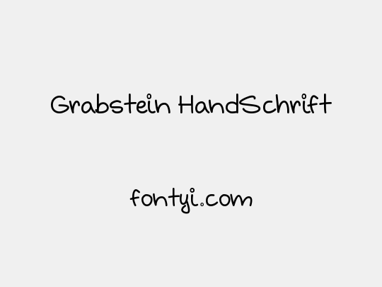 Grabstein HandSchrift