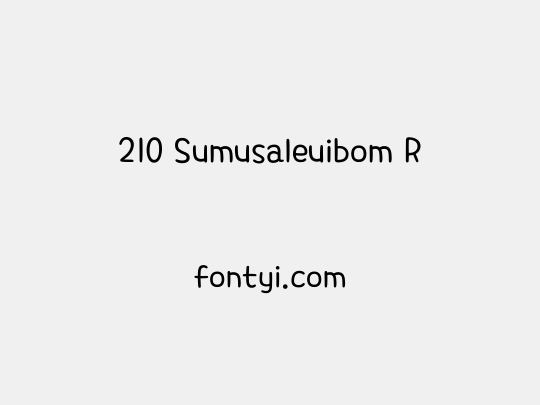 210 Sumusaleuibom R