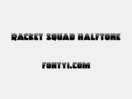 Racket Squad Halftone