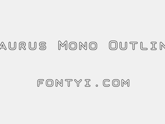 Taurus Mono Outline