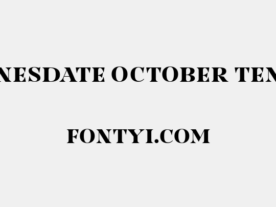 Nesdate October Ten