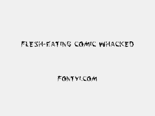 Flesh-Eating Comic Whacked