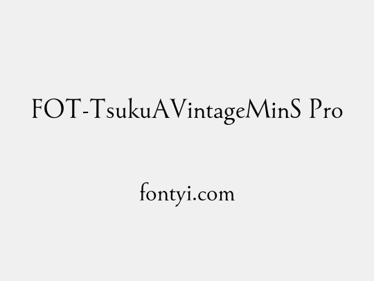 FOT-TsukuAVintageMinS Pro