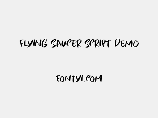Flying Saucer Script DEMO