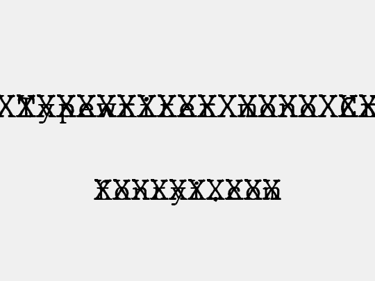 JMH Typewriter mono Cross