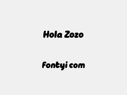 Hola Zozo