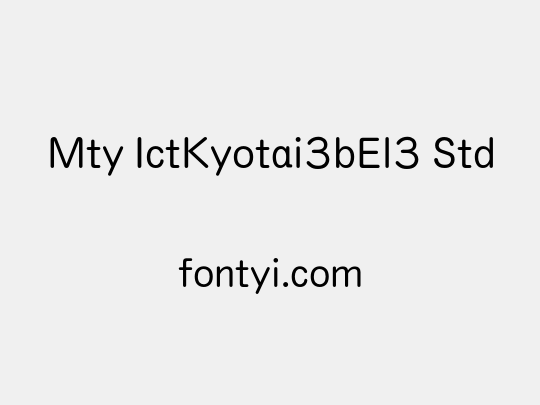 Mty IctKyotai3bEl3 Std