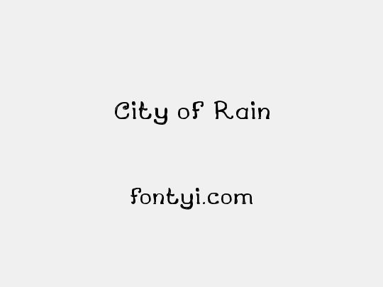 City of Rain
