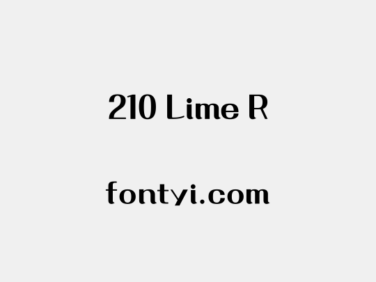 210 Lime R