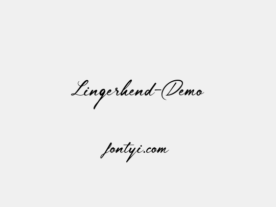 Lingerhend-Demo