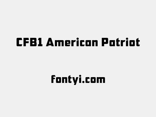 CFB1 American Patriot