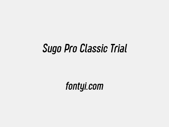 Sugo Pro Classic Trial