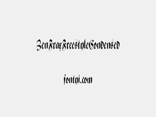 ZenFraxFreestyleCondensed