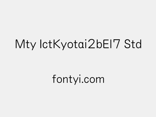 Mty IctKyotai2bEl7 Std