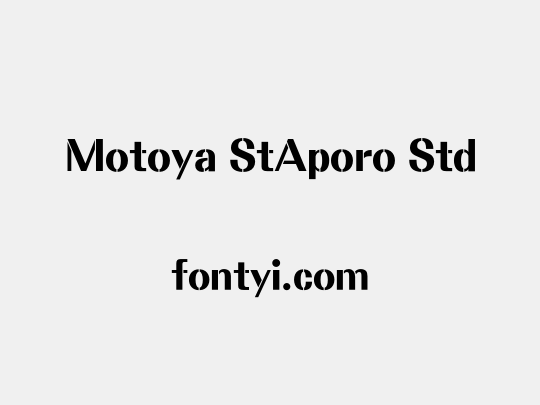 Motoya StAporo Std