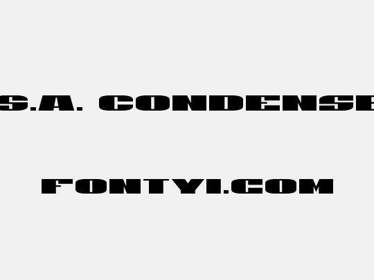 U.S.A. Condensed