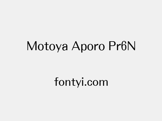 Motoya Aporo Pr6N