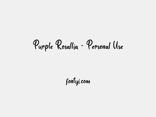 Purple Rosallia - Personal Use