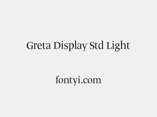 Greta Display Std Light