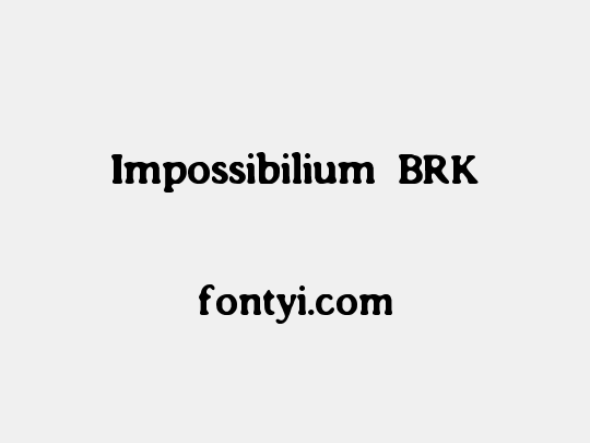 Impossibilium BRK