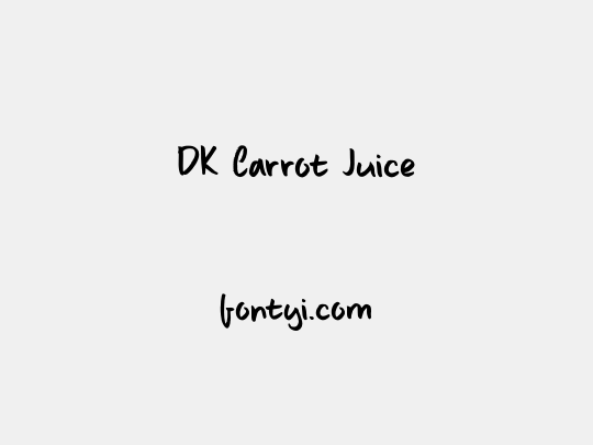 DK Carrot Juice