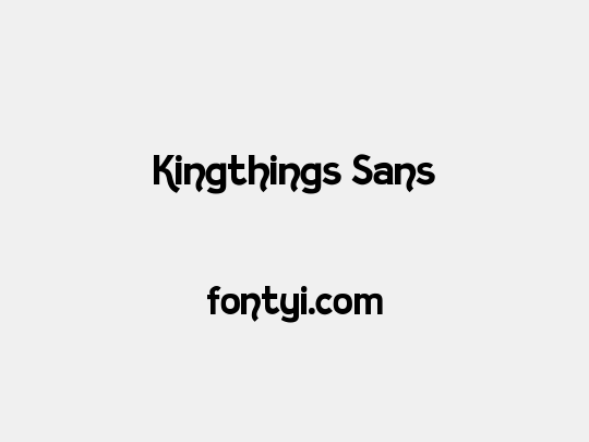 Kingthings Sans