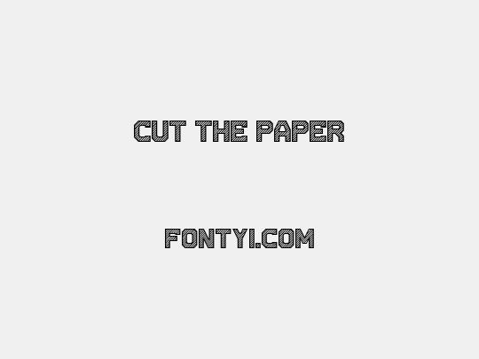 Cut the paper