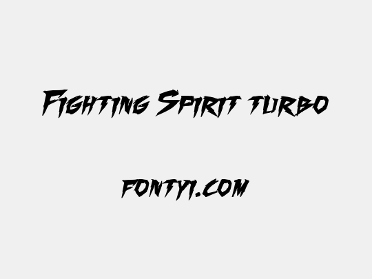 Fighting Spirit turbo