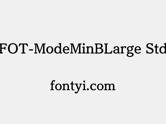 FOT-ModeMinBLarge Std