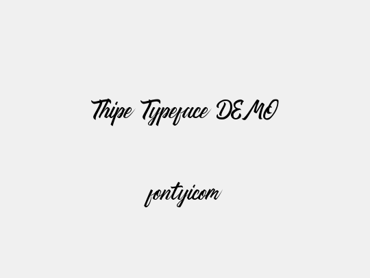 Thipe Typeface DEMO