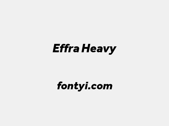 Effra Heavy