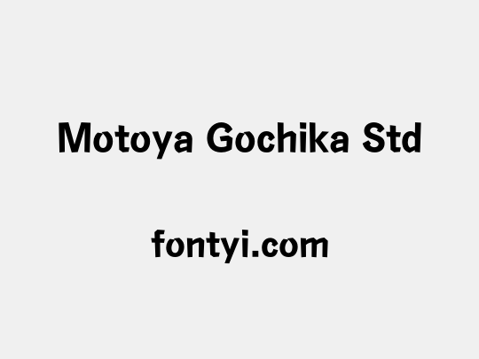 Motoya Gochika Std