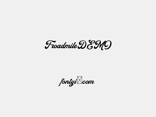 FroadmileDEMO