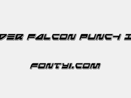 Searider Falcon Punch Italic