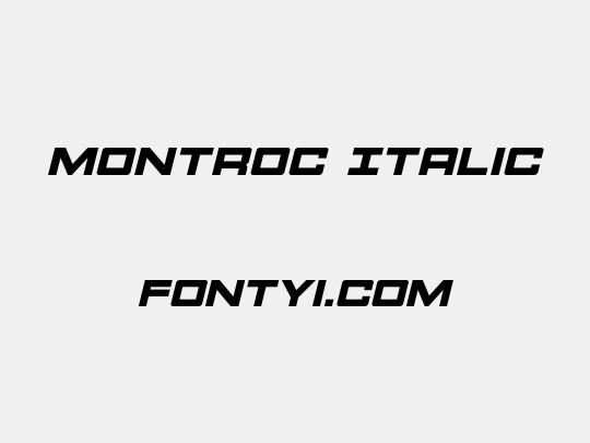 Montroc Italic